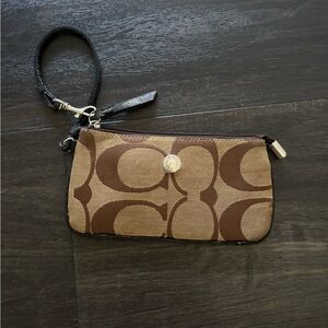 Y2K Coach Vintage Wristlet Brown
